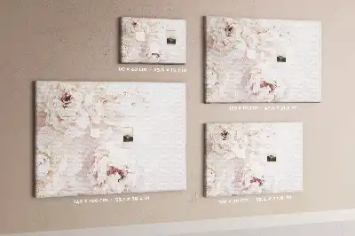 Tableau d’affichage en liège Fleurs de pivoine