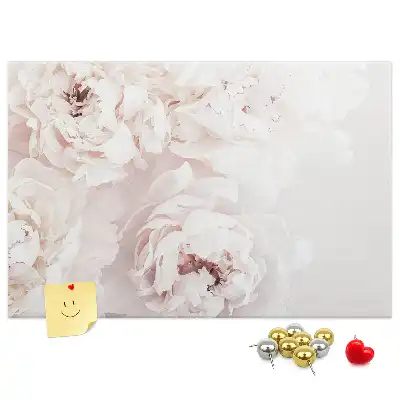 Tableau d’affichage en liège Fleurs de pivoine