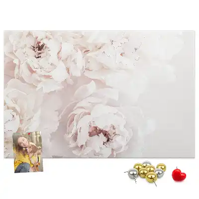 Tableau d’affichage en liège Fleurs de pivoine