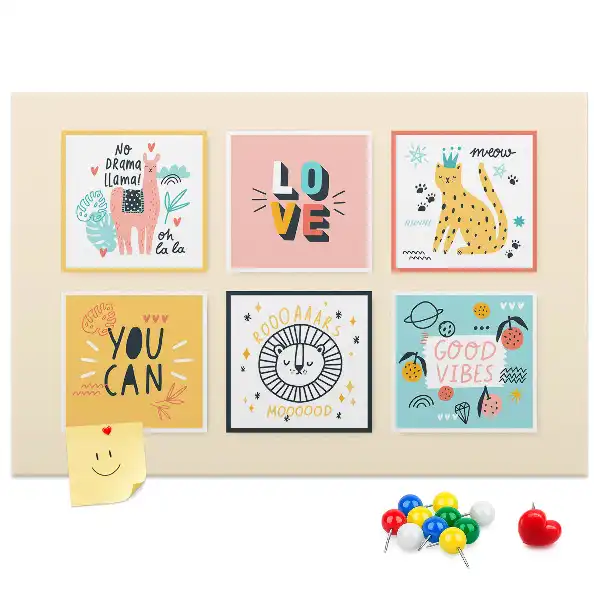 Tableau en liège déco Slogans de motivation
