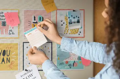 Tableau en liège déco Slogans de motivation