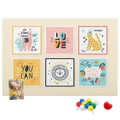 Tableau en liège déco Slogans de motivation