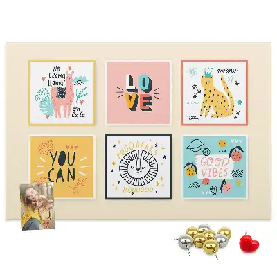 Tableau en liège déco Slogans de motivation