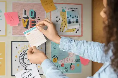 Tableau en liège déco Slogans de motivation