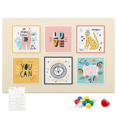 Tableau en liège déco Slogans de motivation