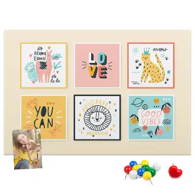 Tableau en liège déco Slogans de motivation
