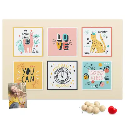 Tableau en liège déco Slogans de motivation