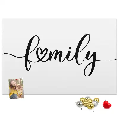 Tableau de liège Inscription "family"