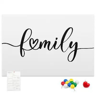 Tableau de liège Inscription "family"