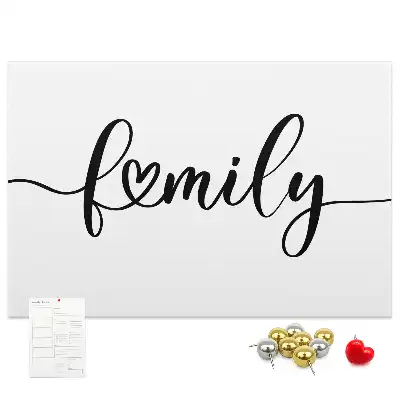 Tableau de liège Inscription "family"