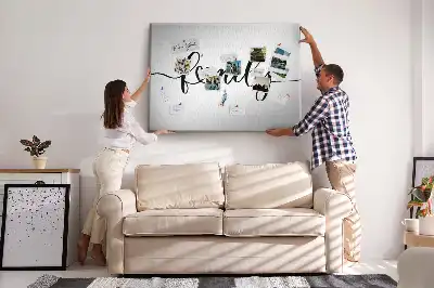 Tableau de liège Inscription "family"