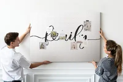 Tableau de liège Inscription "family"