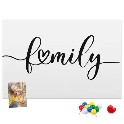 Tableau de liège Inscription "family"