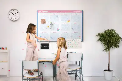 Tableau d’affichage en liège Calendrier mensuel mural