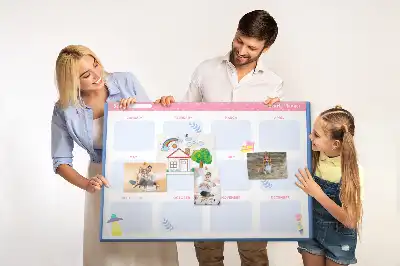Tableau d’affichage en liège Calendrier mensuel mural