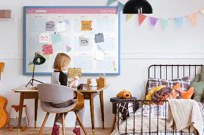 Tableau d’affichage en liège Calendrier mensuel mural