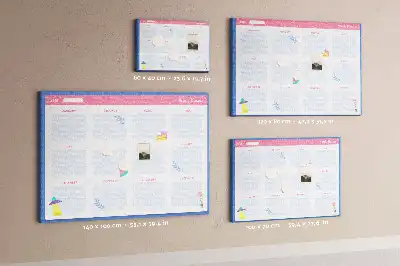 Tableau d’affichage en liège Calendrier mensuel mural