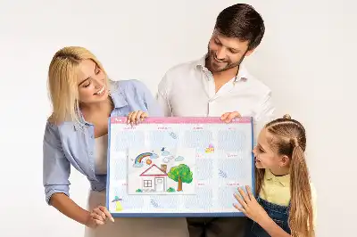 Tableau d’affichage en liège Calendrier mensuel mural