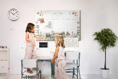 Tableau d’affichage en liège Planificateur maison chaleureuse