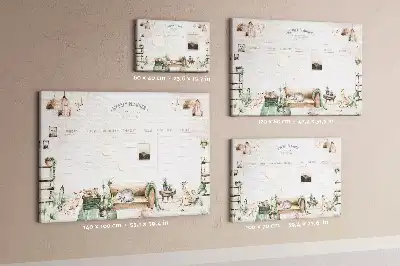 Tableau d’affichage en liège Planificateur maison chaleureuse