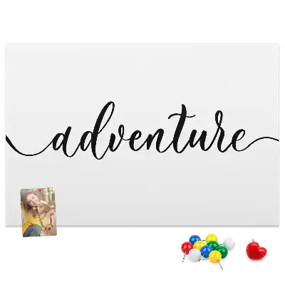 Tableau de liège Inscription aventure