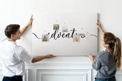 Tableau de liège Inscription aventure