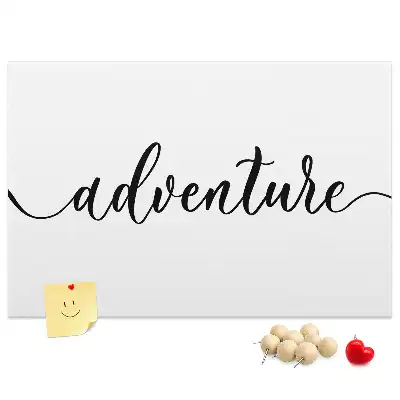 Tableau de liège Inscription aventure