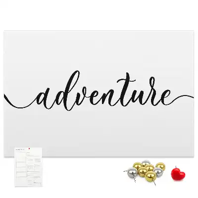 Tableau de liège Inscription aventure