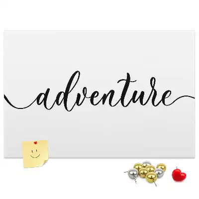 Tableau de liège Inscription aventure