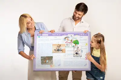 Tableau d’affichage en liège Planificateur annuel rose