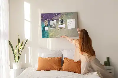 Tableau d’affichage en liège Pierre veinée décorative