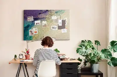 Tableau d’affichage en liège Pierre veinée décorative