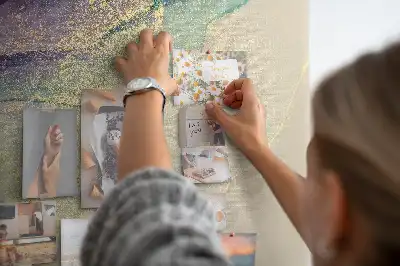 Tableau d’affichage en liège Pierre veinée décorative