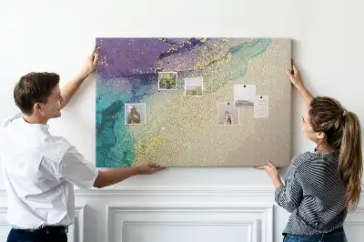 Tableau d’affichage en liège Pierre veinée décorative