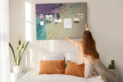 Tableau d’affichage en liège Pierre veinée décorative