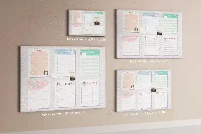 Tableau de liège Notes colorées