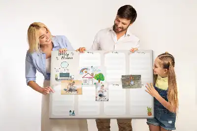 Tableau d’affichage en liège Calendrier mural hebdomadaire