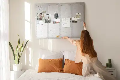 Tableau de liège Planificateur chaleureux pour la semaine