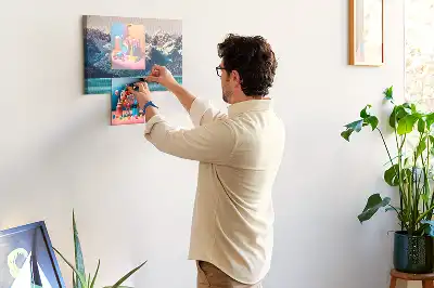 Tableau en liège déco Baleine eau