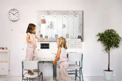 Tableau d’affichage en liège Planificateur animalier