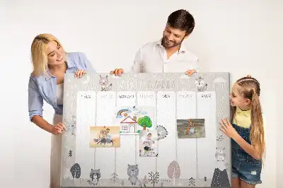 Tableau d’affichage en liège Planificateur animalier