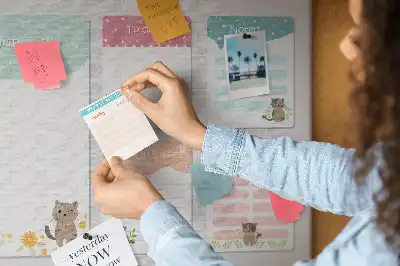 Tableau en liège déco Liste de souhaits