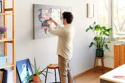 Tableau d’affichage en liège Contour industriel du monde