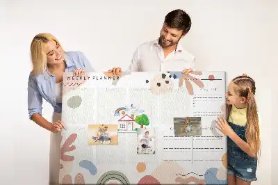 Tableau d’affichage en liège Organisateur hebdomadaire maison