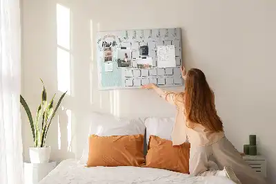 Tableau en liège déco Calendrier mural pour le mois