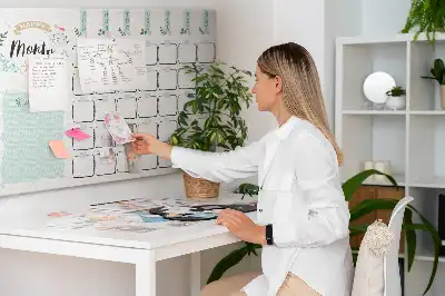 Tableau en liège déco Calendrier mural pour le mois