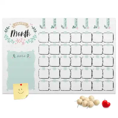 Tableau en liège déco Calendrier mural pour le mois
