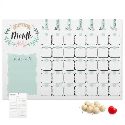Tableau en liège déco Calendrier mural pour le mois