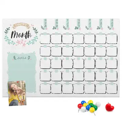 Tableau en liège déco Calendrier mural pour le mois
