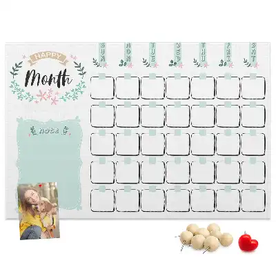 Tableau en liège déco Calendrier mural pour le mois